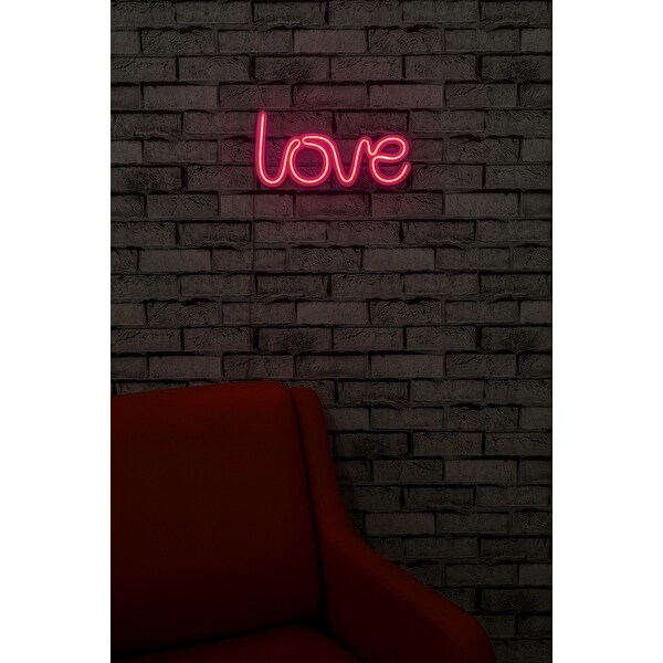 14.6 Novelty Love Led Neon Sign Wall Décor - Overstock - 36874682