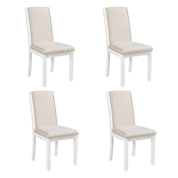 Modern 4-Piece Wood Full Back Dining Chairs - Overstock - 37398553