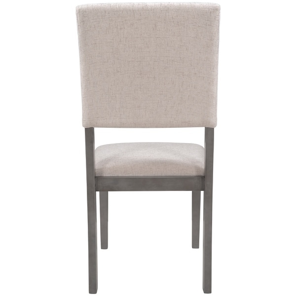 4 Pieces Mid Century Wood Upholstered Dining Chairs for Small Places,