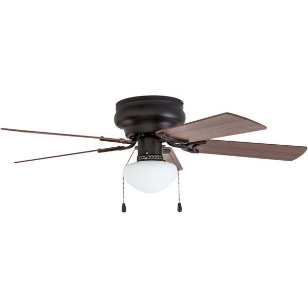 Prominence Home Alvina Ceiling Fan, Traditional, Hugger / Low Profile,