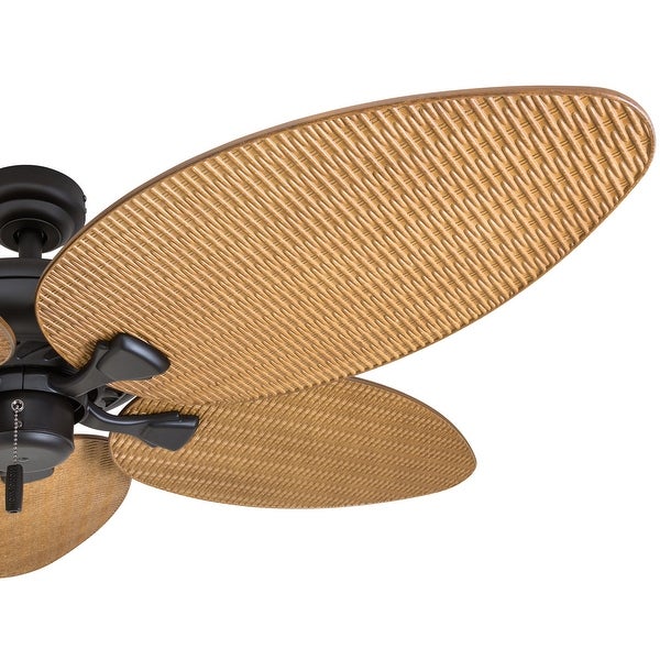 Honeywell Palm Valley Bronze Tropical Ceiling Fan with Palm Leaf Blade