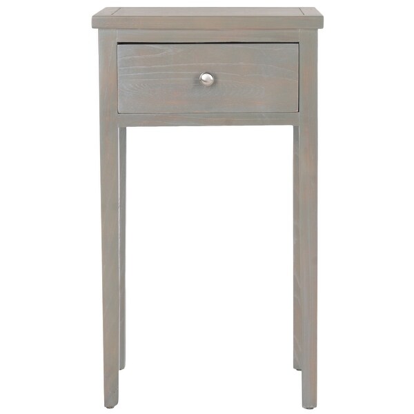 SAFAVIEH Abel Ash Grey End Table - 16.9 x 14.2