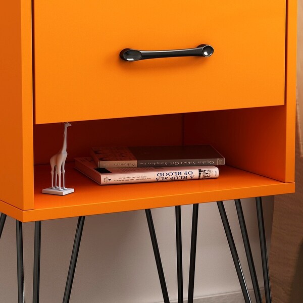 1-drawer Modern Nightstand - - 34189260