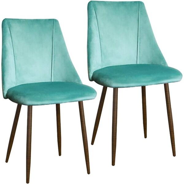 Sets of 2 velvet Modern Upholstered Side Dining Chair for Kitchen Livi