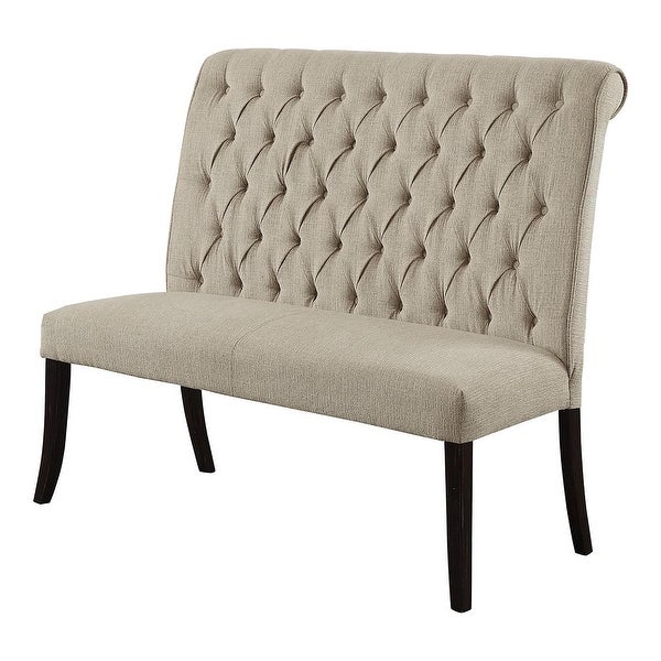 Furniture of America Sheila Contemporary Tufted Fabric 2-seater Dining