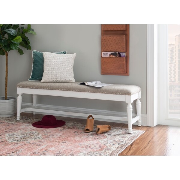 Hayes Farmhouse Dining Bench - Overstock - 36097706