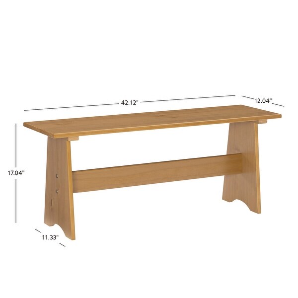 Beatty Large Rustic Backless Bench - Overstock - 36905489