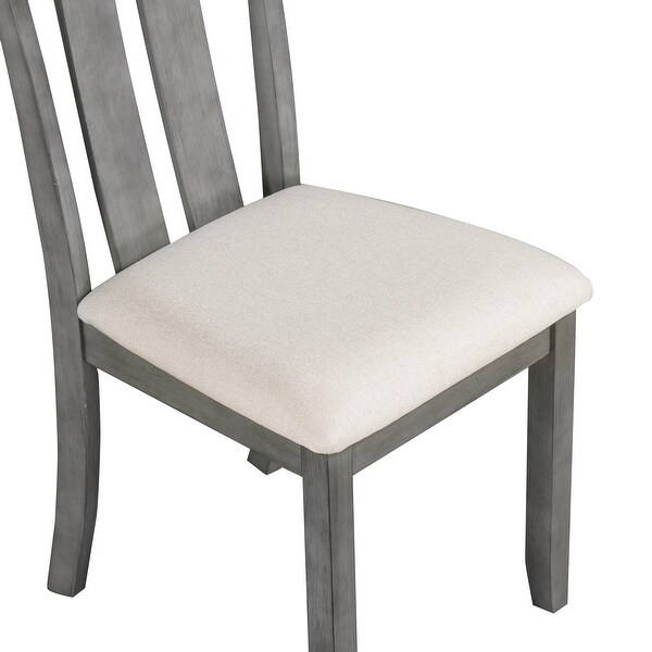 Set of 4 Dining Chairs Soft Fabric Dining Room Chairs with Seat Cushio