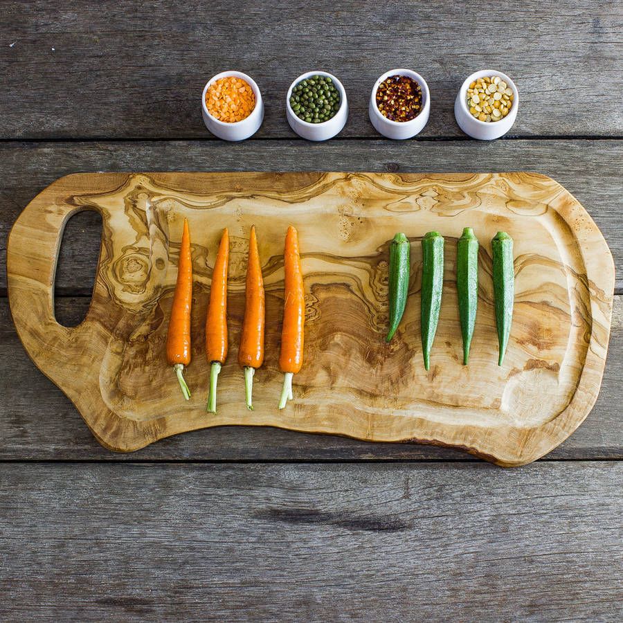 Rustic Olive Wood Cheeseboard - 40 x 17 x 2cm