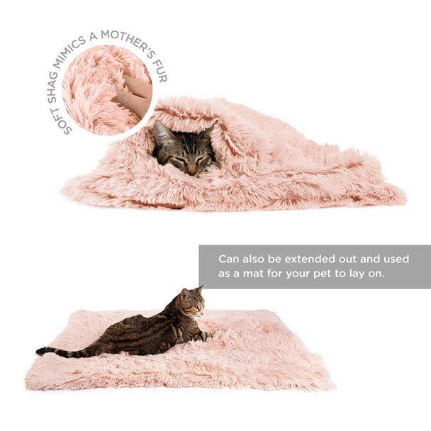 Calming Pet Throw Blanket in Shag Fur
