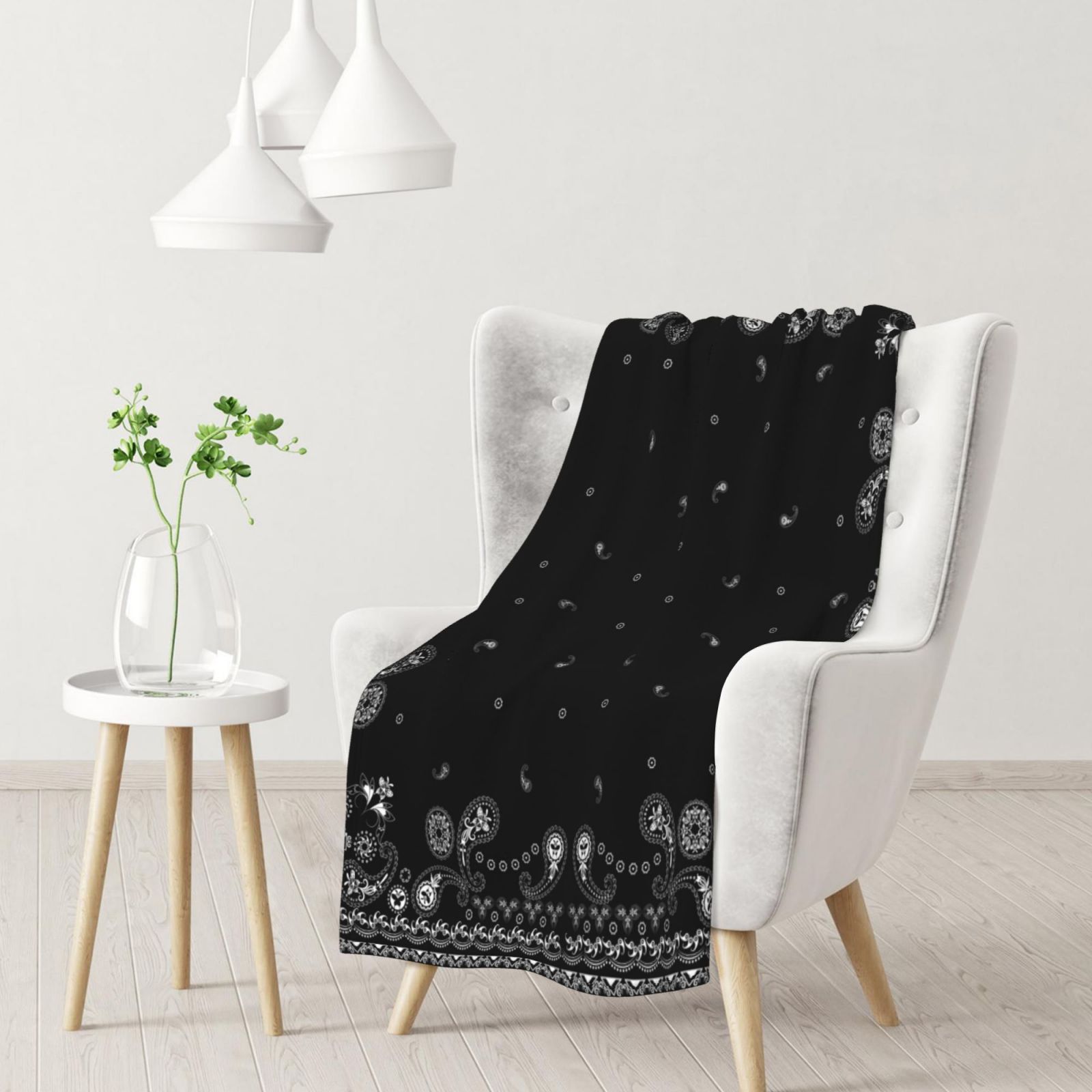 Flannel Blanket Black 790c0