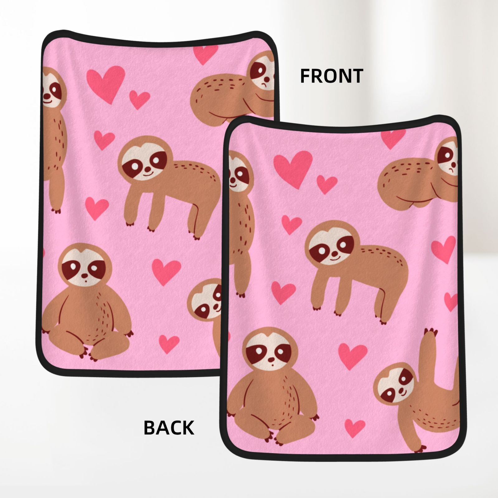 30x40in Double Sided Blanket Black d8b792