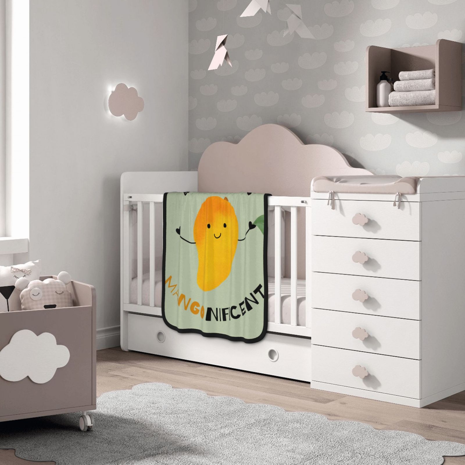 30x40in Double Sided Blanket Black c6482