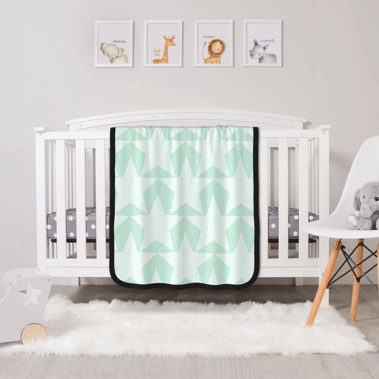 30x40in Double Sided Blanket Black 391ba1