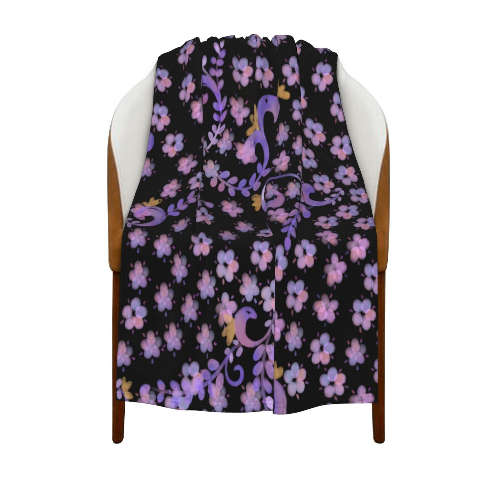 Flannel Blanket Black 705fb7