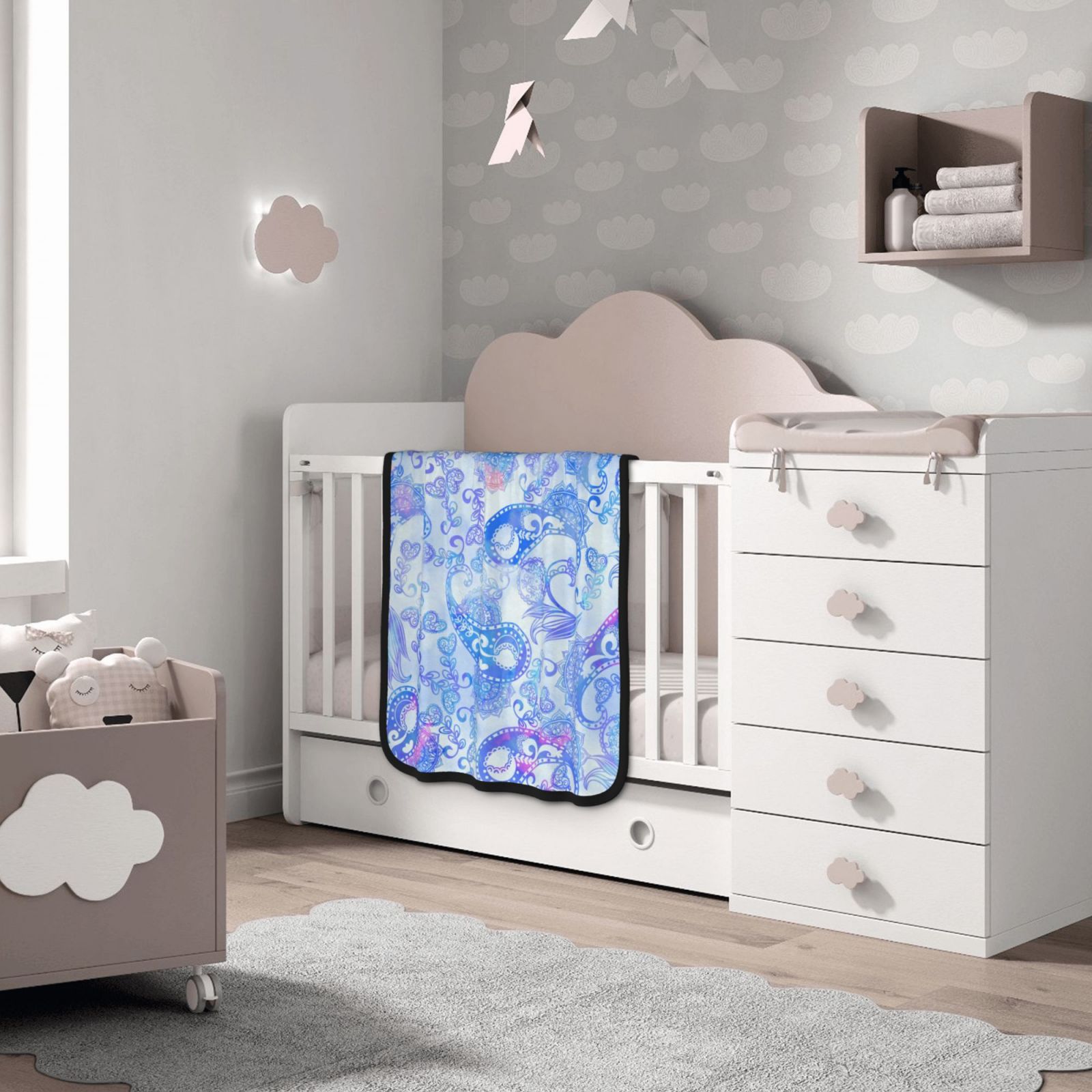 30x40in Double Sided Blanket Black 545892