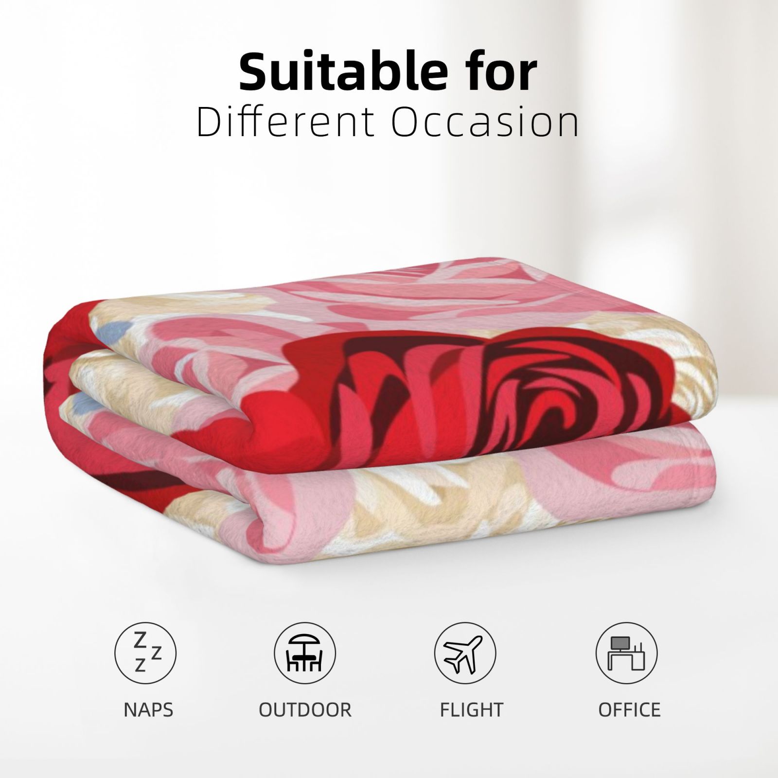 Flannel Blanket Black fce123