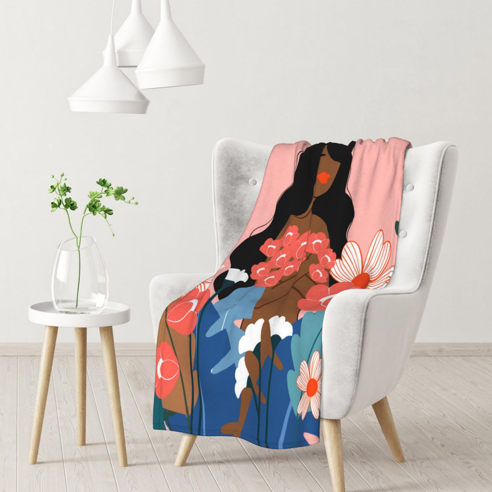 Flannel Blanket Black d5696549