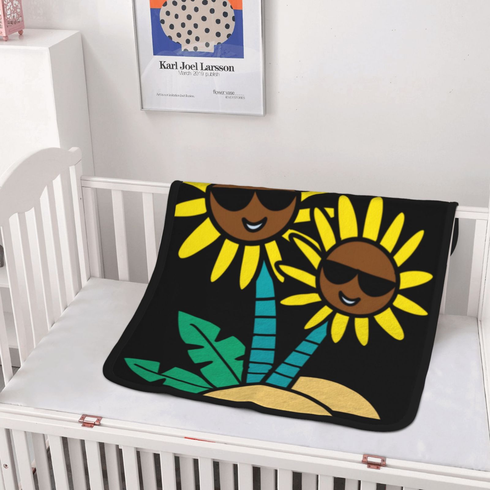 30x40in Double Sided Blanket Black 31b5a