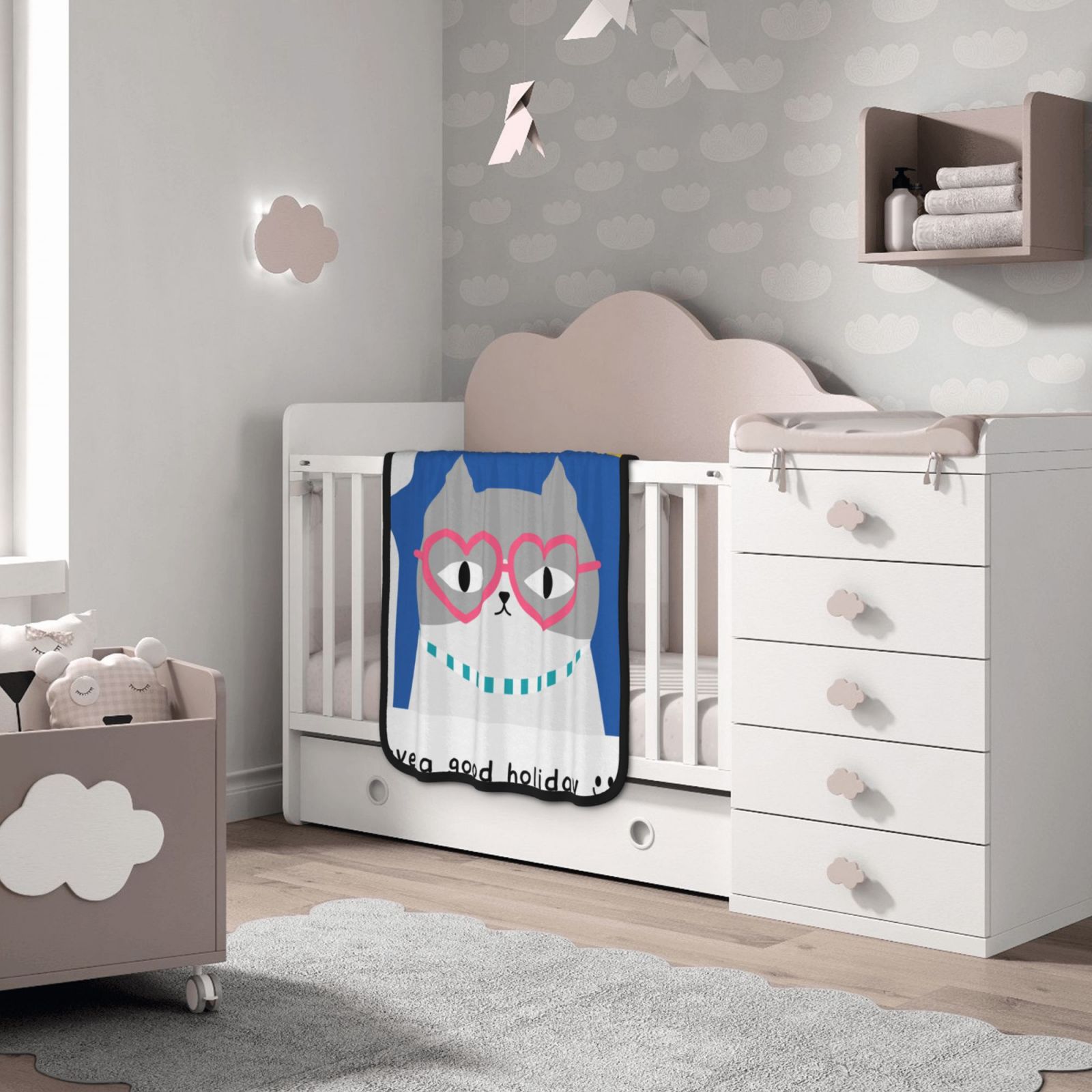 30x40in Double Sided Blanket Black f08d1c3b