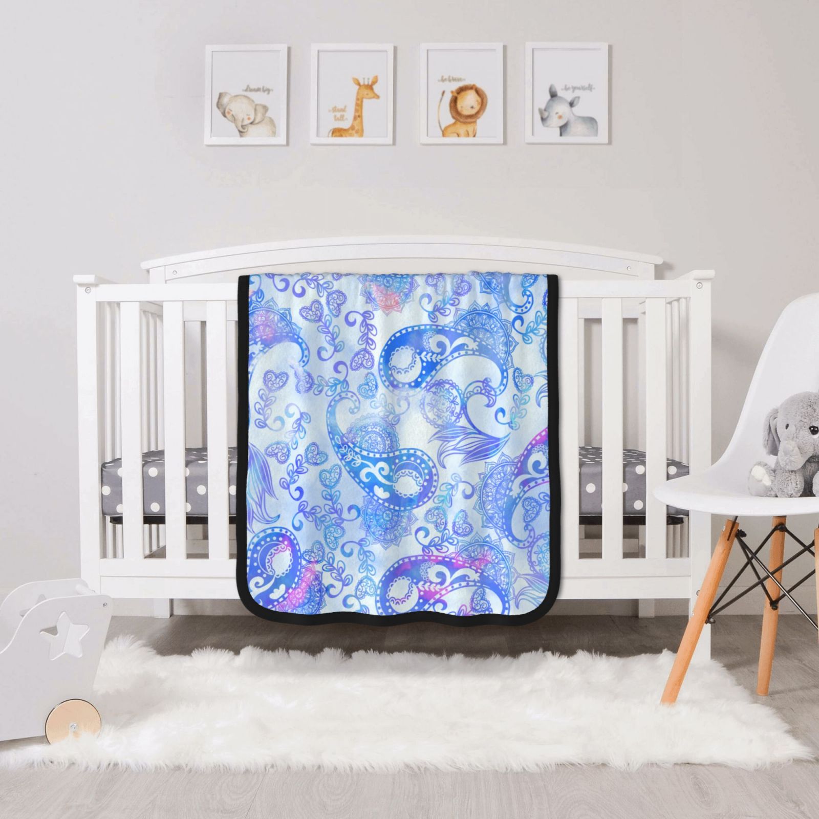 30x40in Double Sided Blanket Black 545892