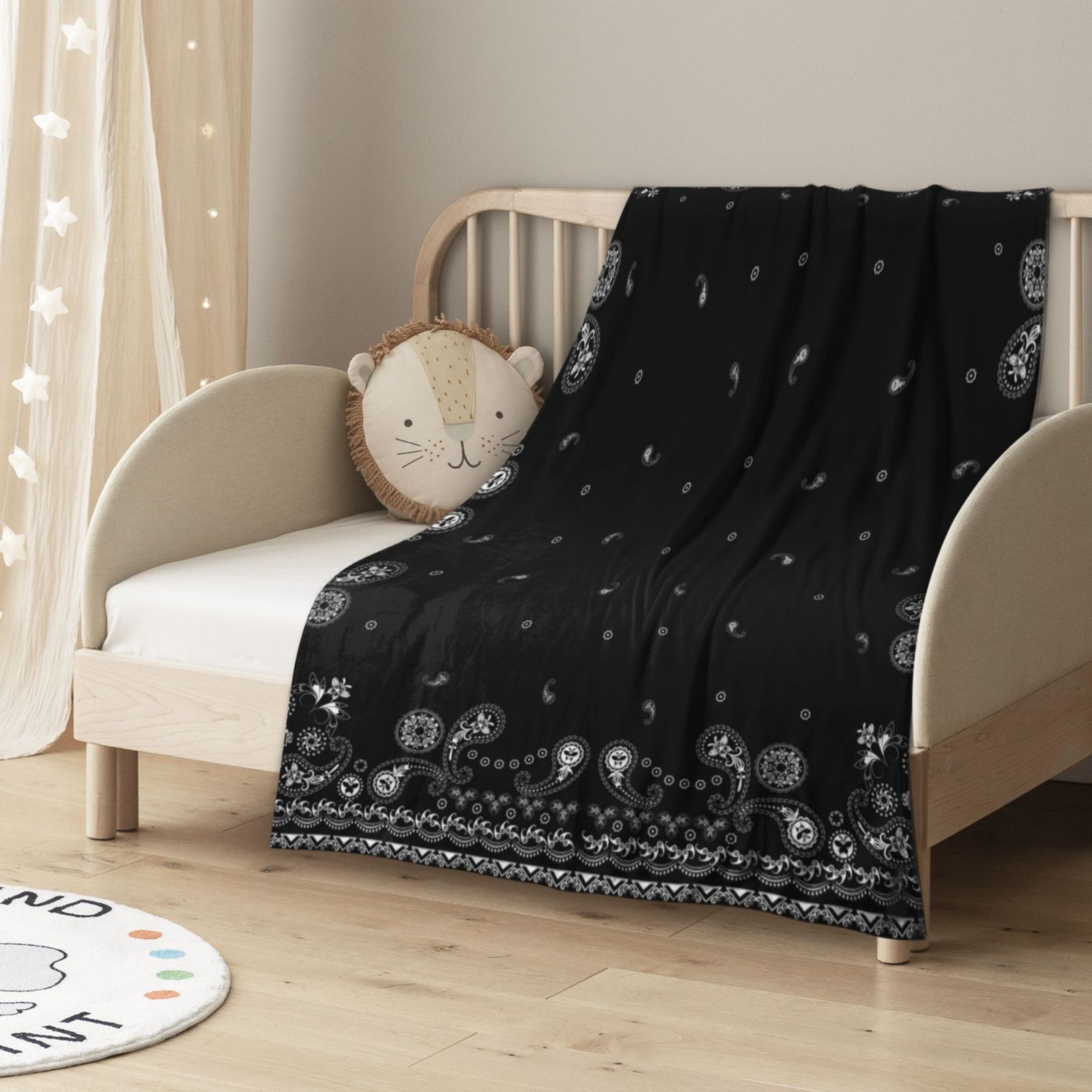 Flannel Blanket Black 790c0