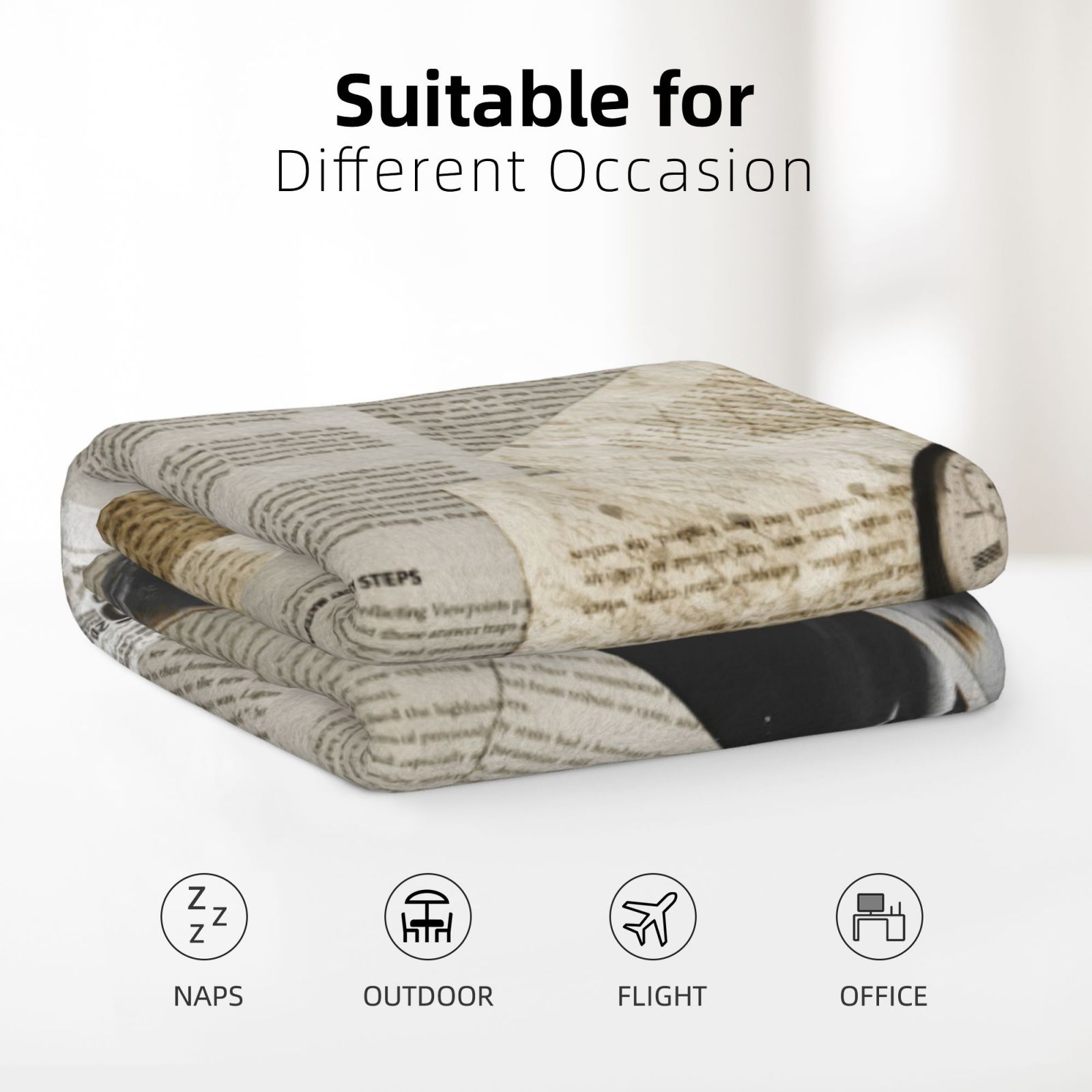 Flannel Blanket Black 635174