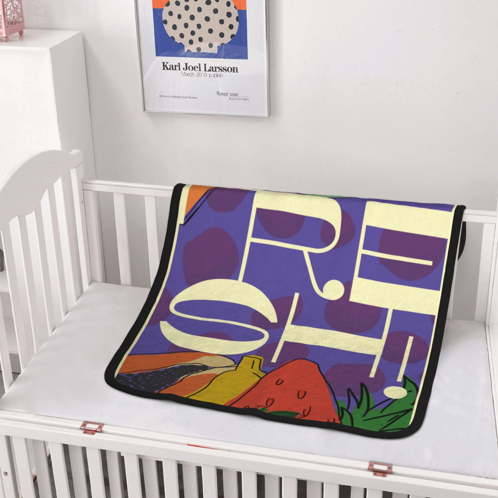 30x40in Double Sided Blanket Black de18b7