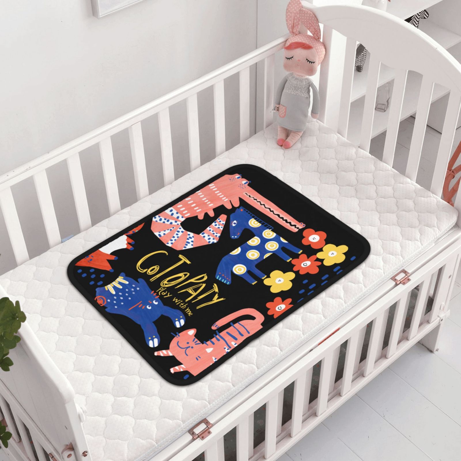 30x40in Double Sided Blanket Black 1d52690