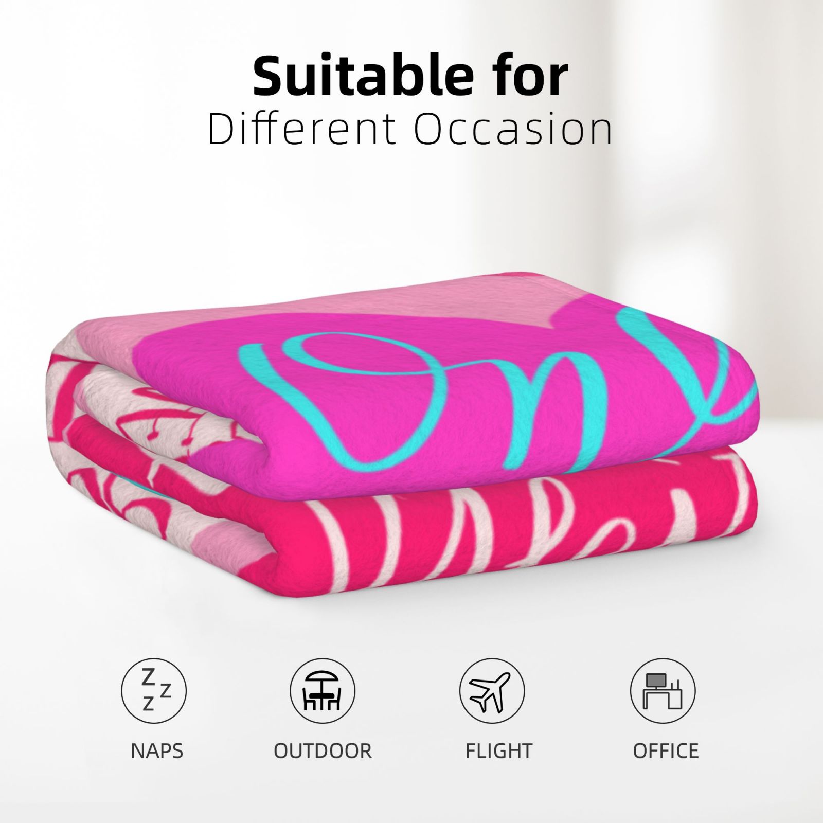 Flannel Blanket Black f7067ba