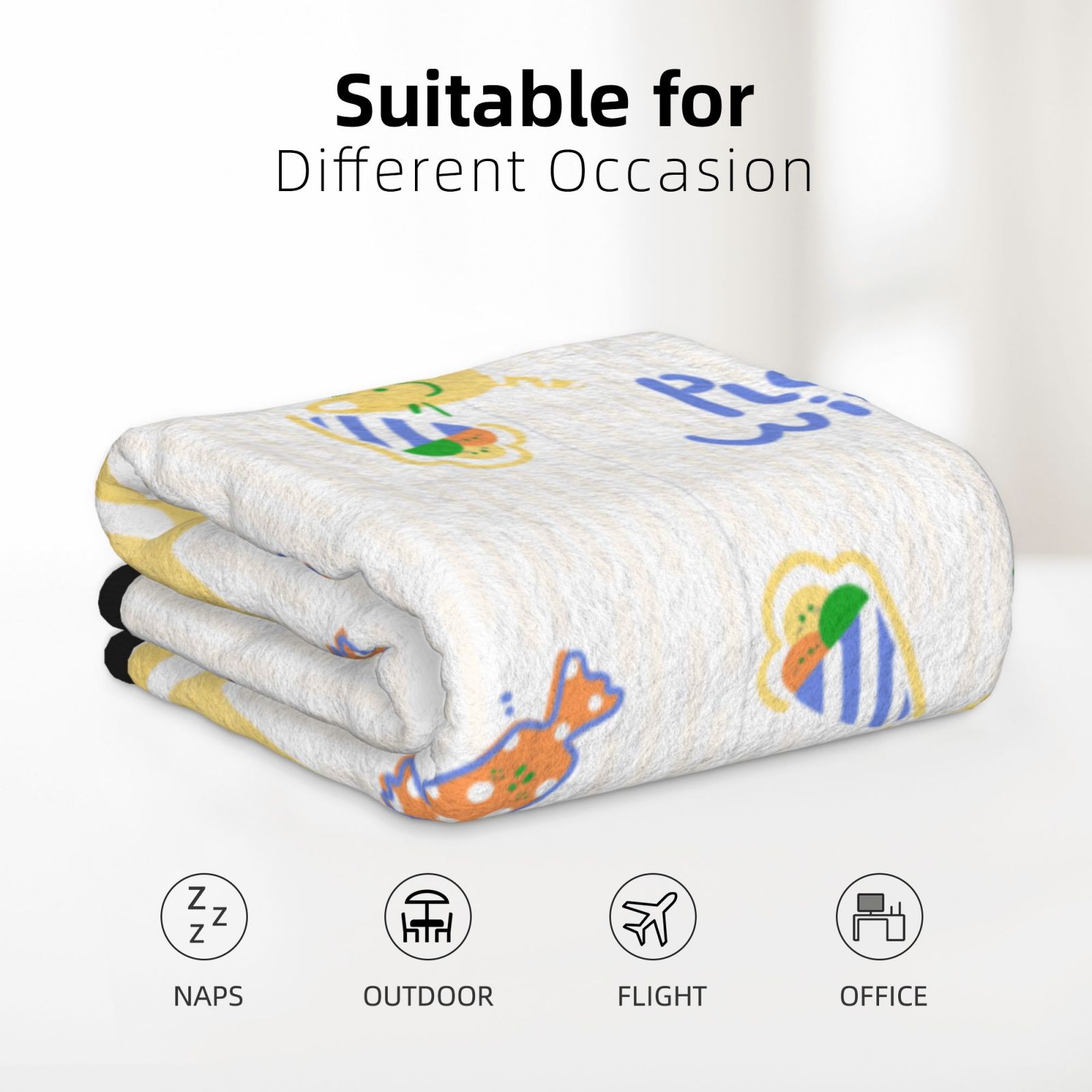 30x40in Double Sided Blanket Black d4437ab