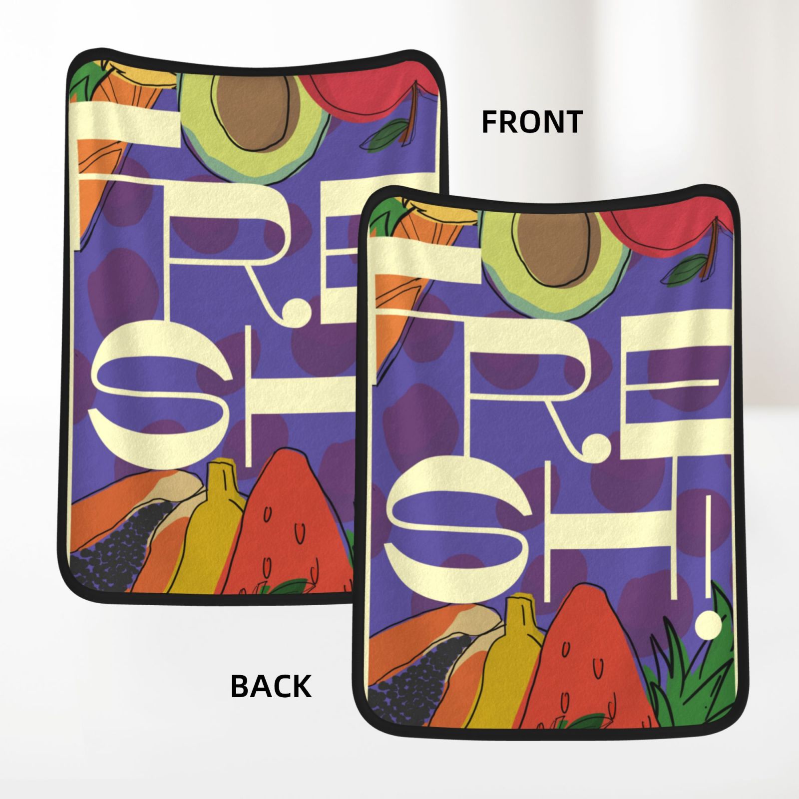 30x40in Double Sided Blanket Black de18b7