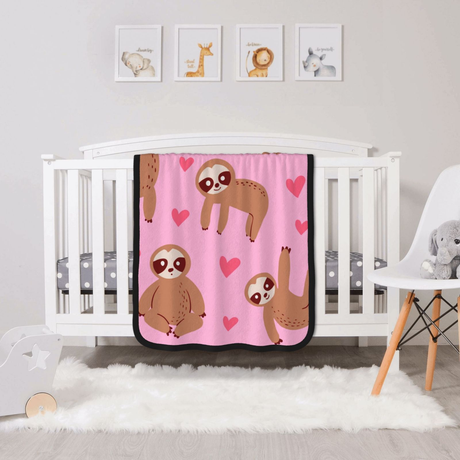 30x40in Double Sided Blanket Black d8b792