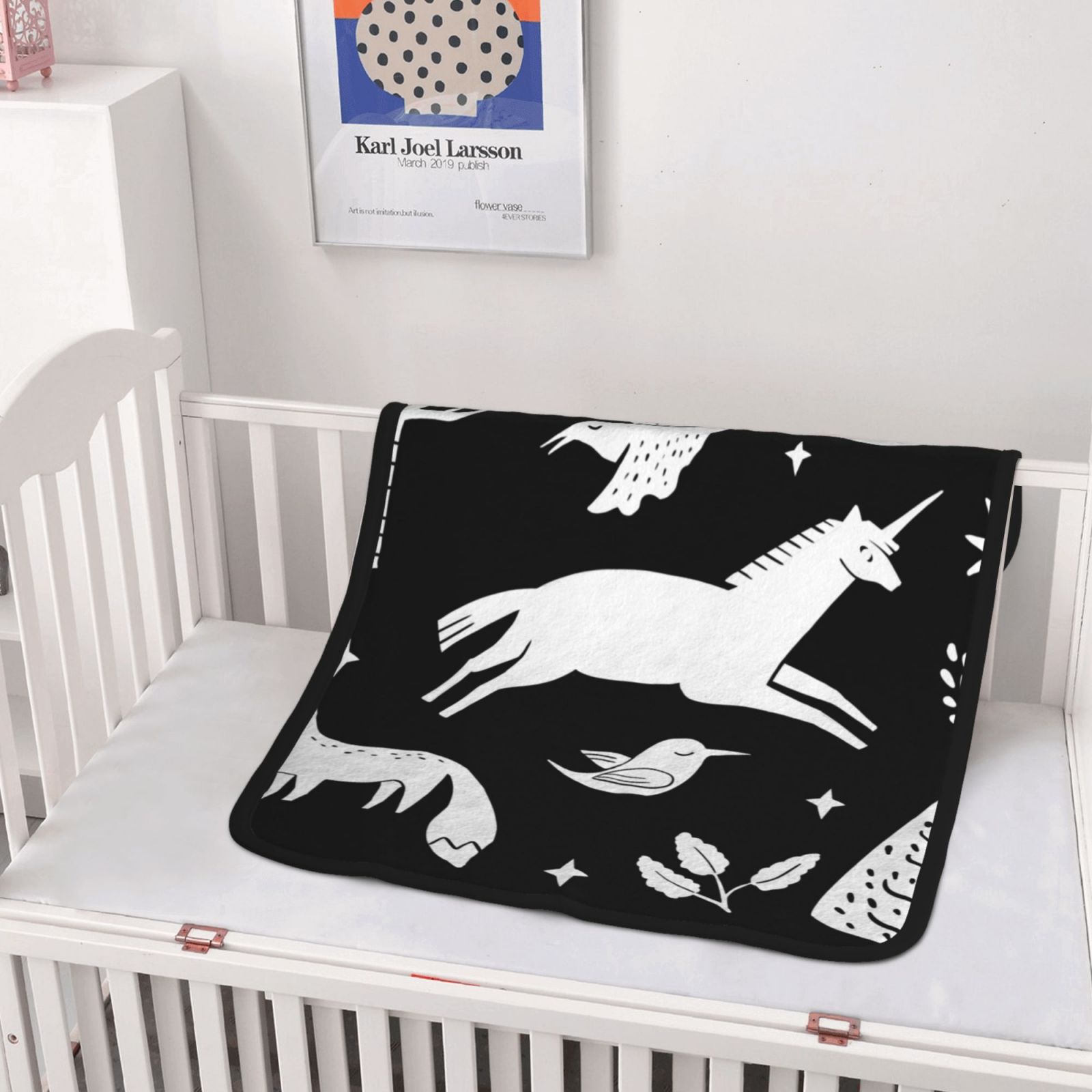 30x40in Double Sided Blanket Black 825a27e