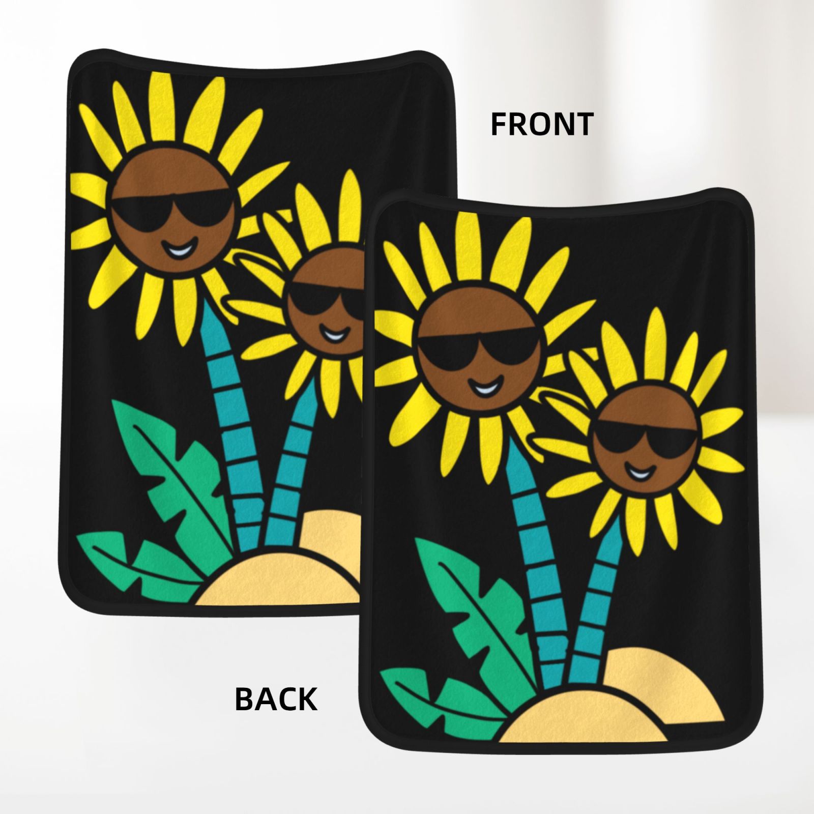 30x40in Double Sided Blanket Black 31b5a