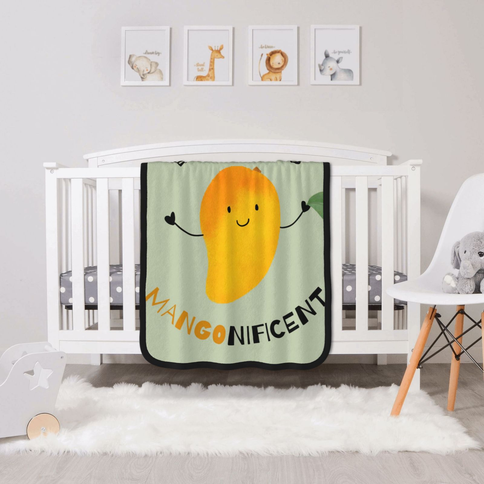 30x40in Double Sided Blanket Black c6482