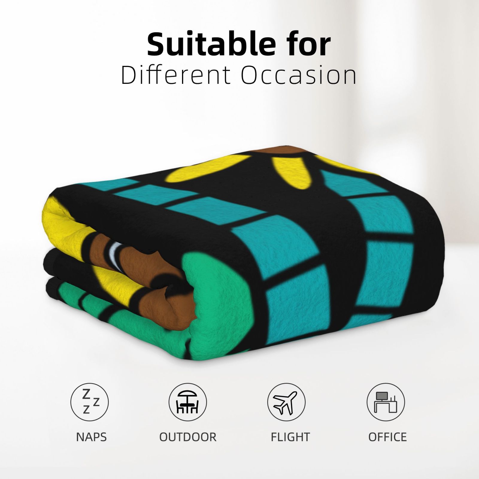 30x40in Double Sided Blanket Black 31b5a