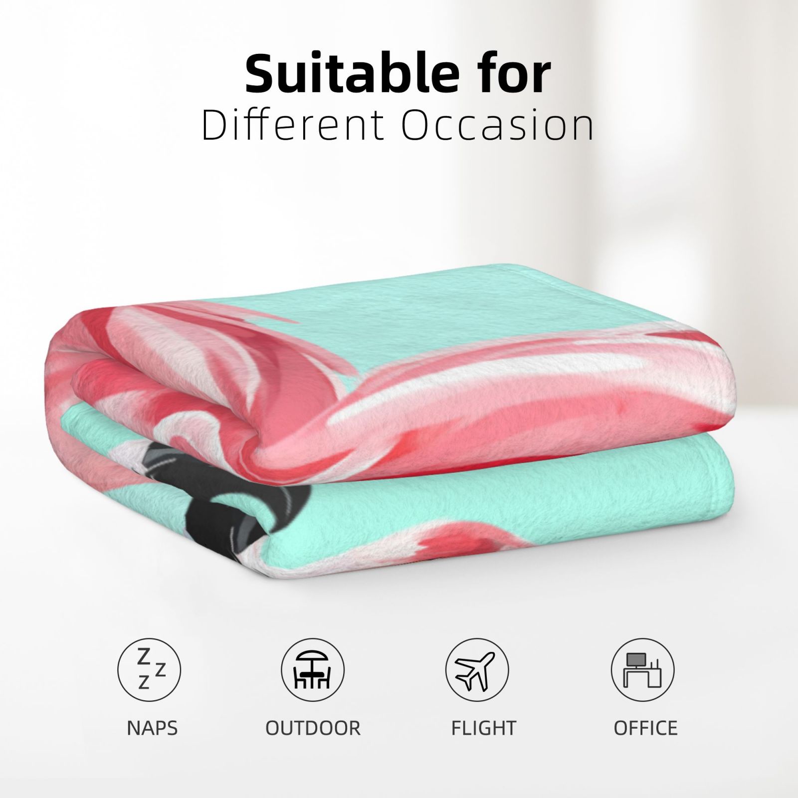 Flannel Blanket Black 7234033