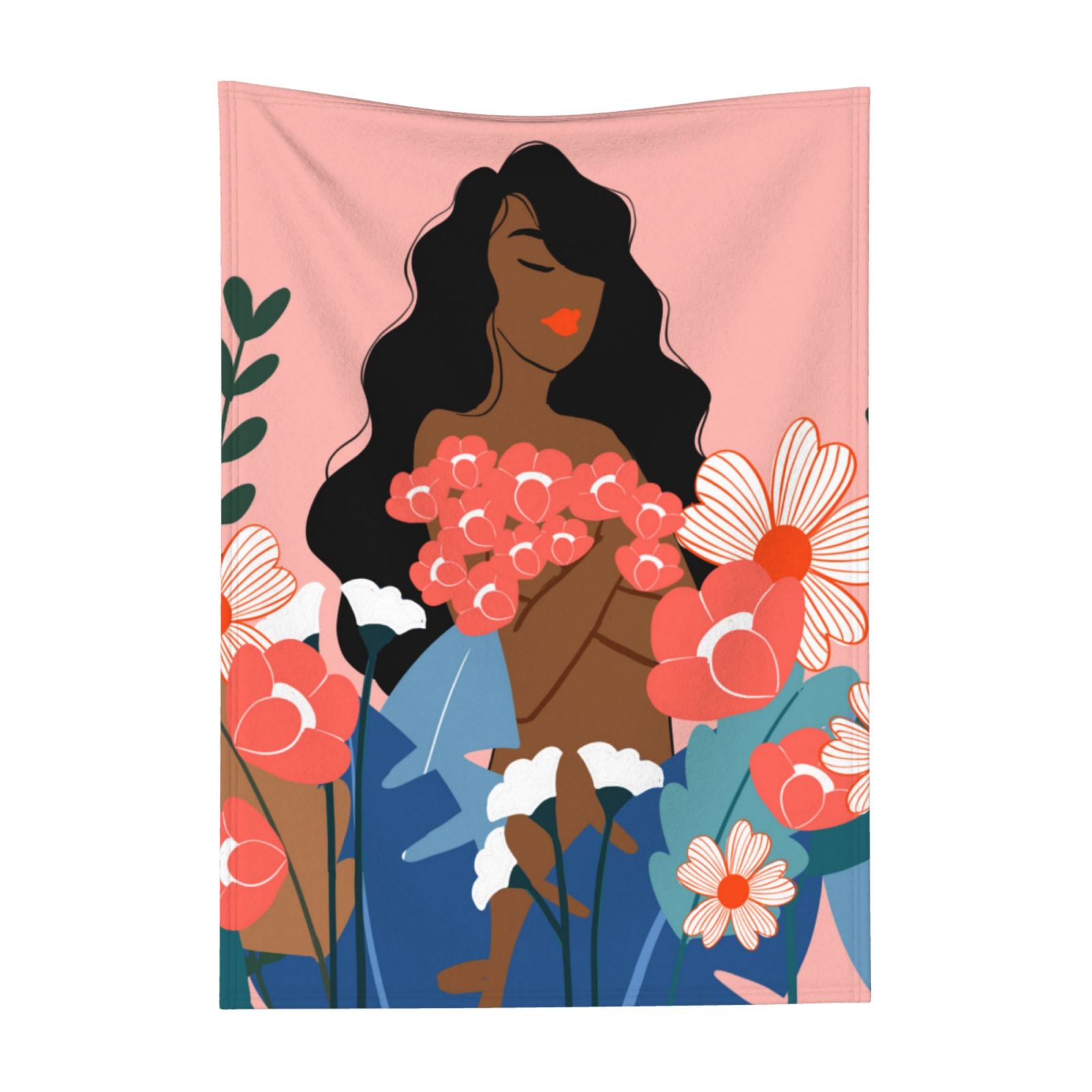 Flannel Blanket Black d5696549