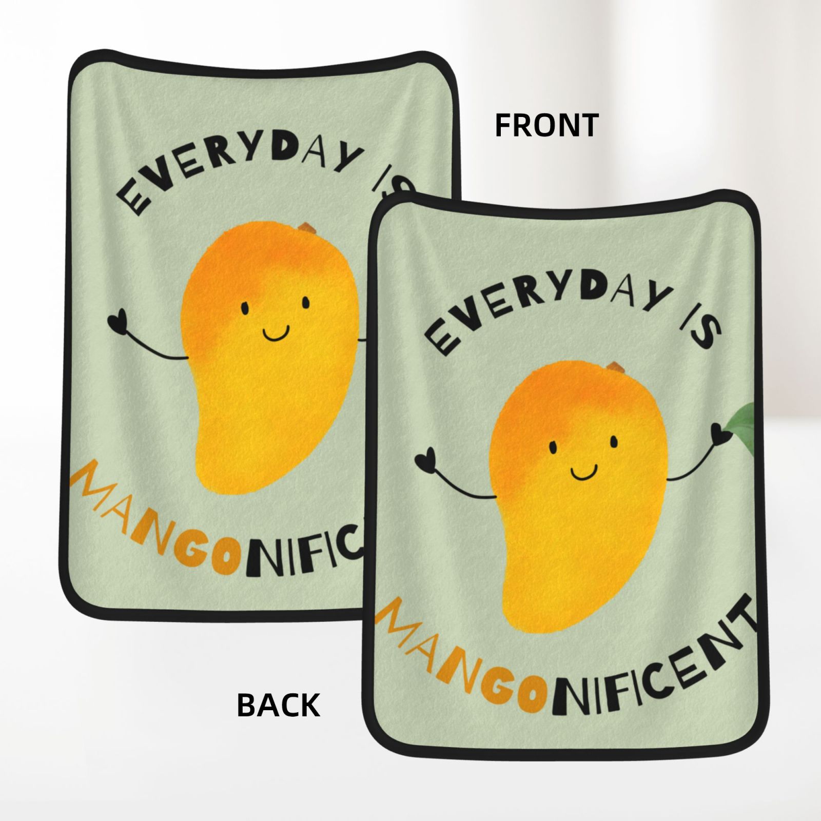 30x40in Double Sided Blanket Black c6482