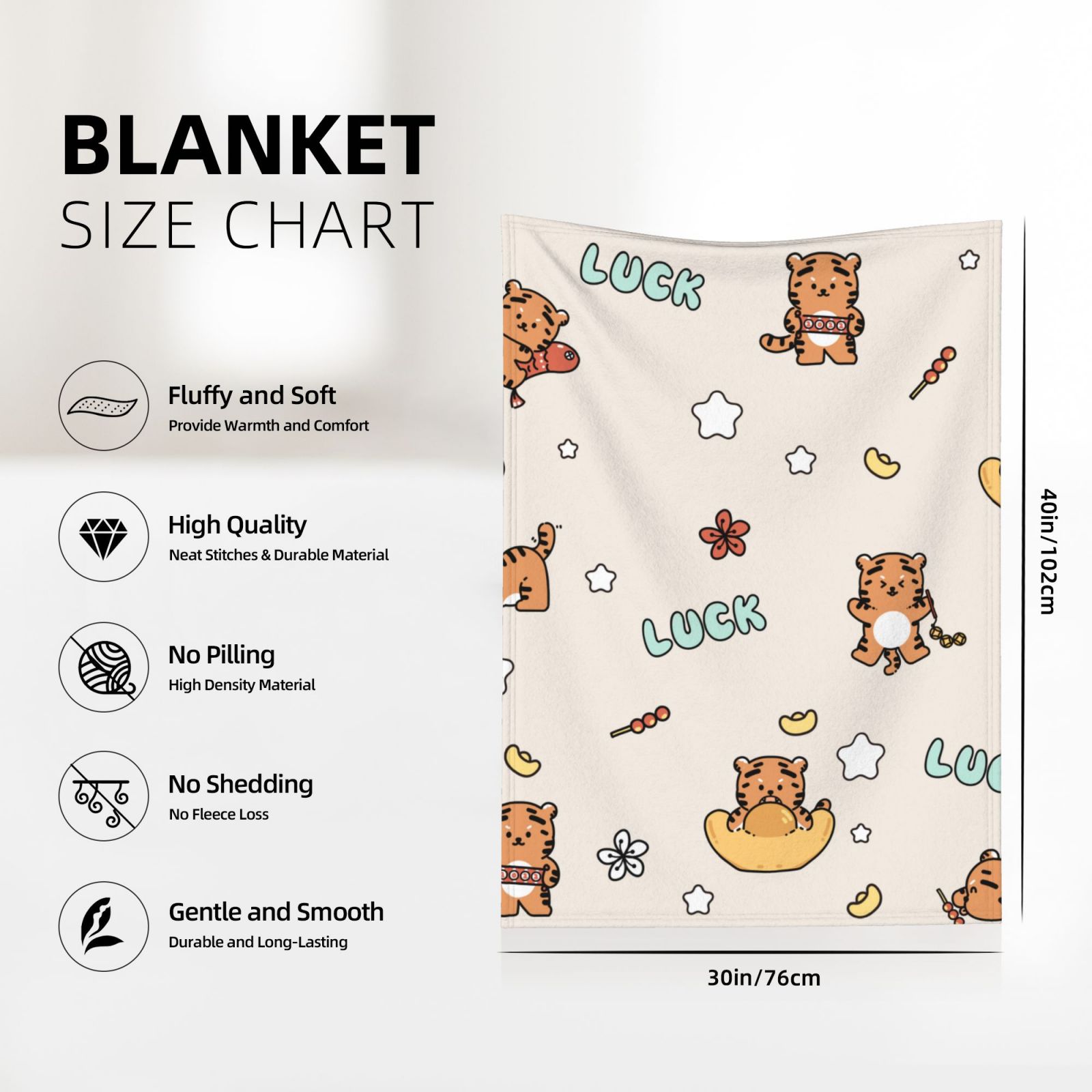 Flannel Blanket Black a1a507