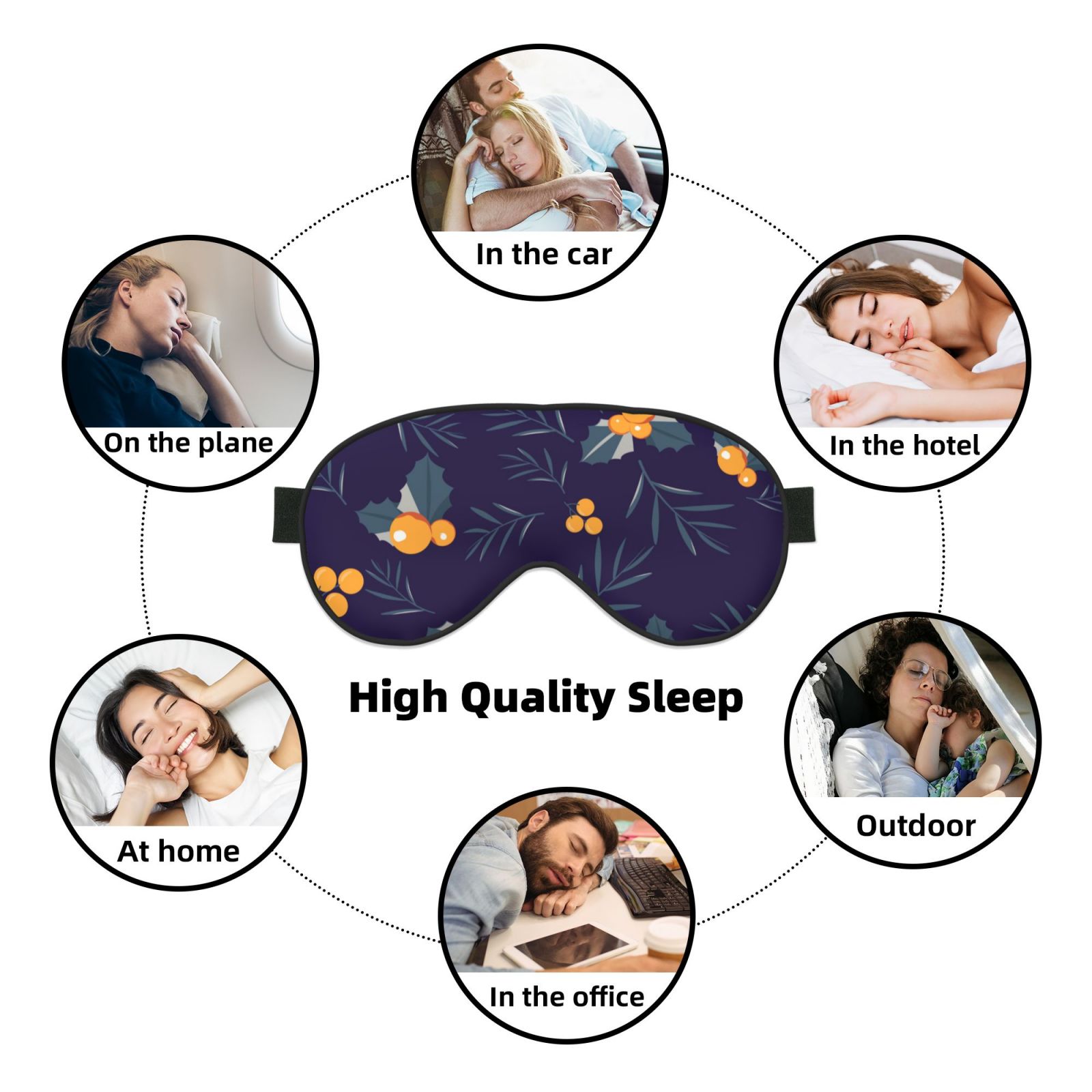 Soft Eye Mask Black 4c8d100