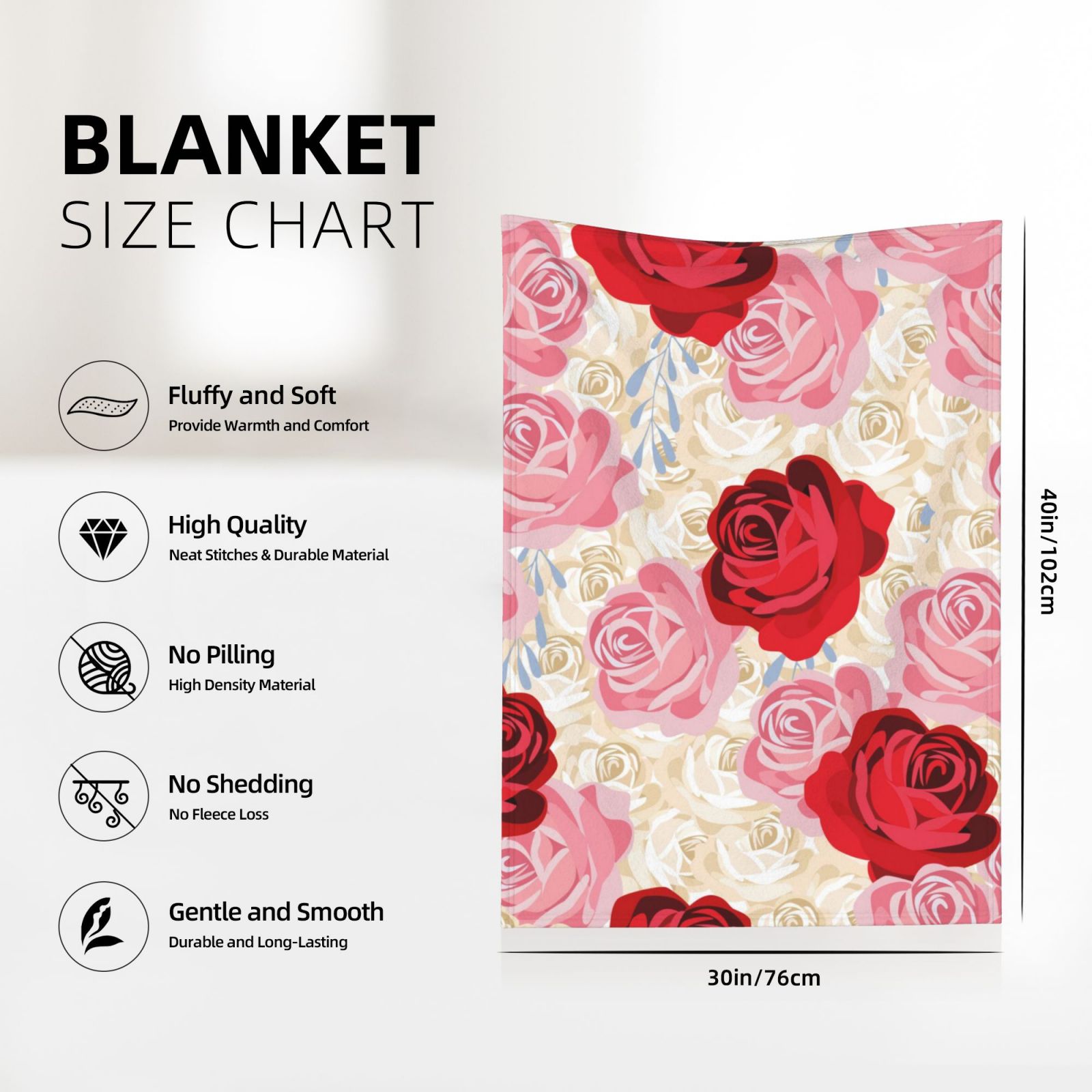 Flannel Blanket Black fce123